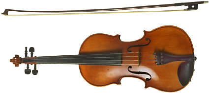 Violine mit Bogen